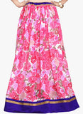 Admyrin Pink Flared Skirt--Skirts-Admyrin-Demo Store Rahul Khare - 2