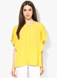 Mango Ruffled Sleeve Blouse--T-Shirt-Mango-Demo Store Rahul Khare - 1