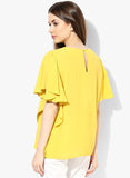 Mango Ruffled Sleeve Blouse--T-Shirt-Mango-Demo Store Rahul Khare - 3