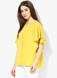 Mango Ruffled Sleeve Blouse--T-Shirt-Mango-Demo Store Rahul Khare - 4