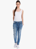 Only Blue Washed Mid Rise Regular Jeans--Jeans-Only-Demo Store Rahul Khare - 2