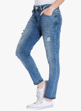 Only Blue Washed Mid Rise Regular Jeans--Jeans-Only-Demo Store Rahul Khare - 4