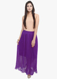 Soundarya Purple Flared Skirt--Skirts-Soundarya-Demo Store Rahul Khare - 2