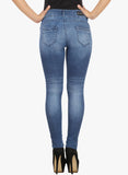 X'Pose Mid Rise Blue Regular Jeans--Jeans-X'Pose-Demo Store Rahul Khare - 3