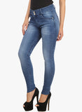 X'Pose Mid Rise Blue Regular Jeans--Jeans-X'Pose-Demo Store Rahul Khare - 4